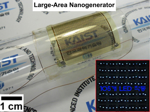 KAIST Made Great Improvements of Nanogenerator Power Efficiency 이미지