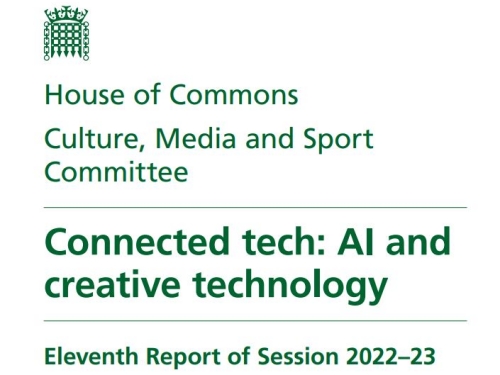강이연 교수, 영국 하원이 발간한 인공지능과 창의기술 보고서 참여 이미지