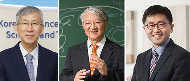 Distinguished Professor Chang, Distinguished Professor Lee, and Professor Eom (from left)