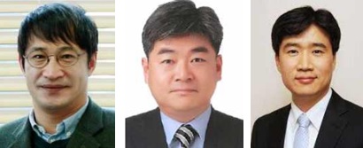 (왼쪽부터) 조계춘 교수, 윤정환 교수, 김일두 교수