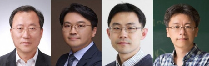(왼쪽부터) 이태억교수, 김영진교수, 최민기교수, 심흥선 교수