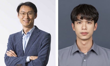 (왼쪽부터) 생명화학공학과 정유성 교수, 첸수안 박사과정