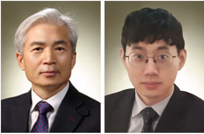 김천곤 교수(왼쪽)과 차지훈 박사과정 학생
