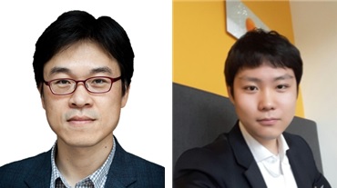 그림 1. (왼쪽부터) 기계공학과 윤국진 교수, 김태우 박사과정