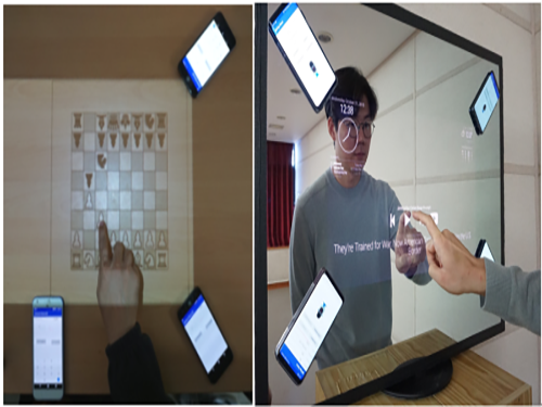Sound-based Touch Input Technology for Smart Tables and Mirrors 이미지