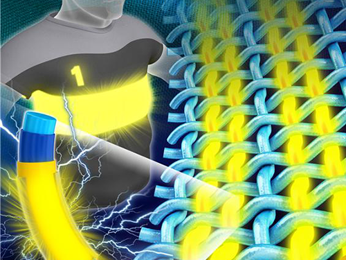 KAIST Develops Fiber-Like Light-Emitting Diodes for Wearable Displays 이미지