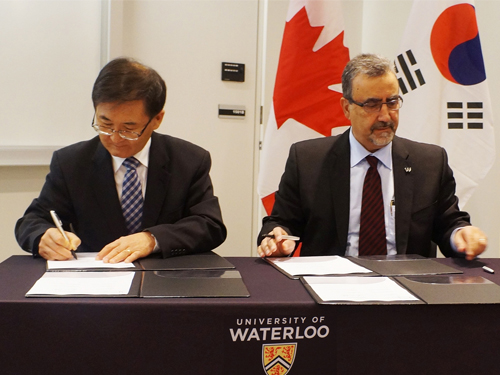 KAIST and University of Waterloo in Canada Agree to Enhance Cooperation 이미지
