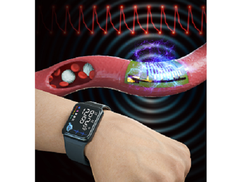 KAIST Team Develops Highly-Sensitive Wearable Piezoelectric Blood Pressure Sensor for Continuous Health Monitoring 이미지