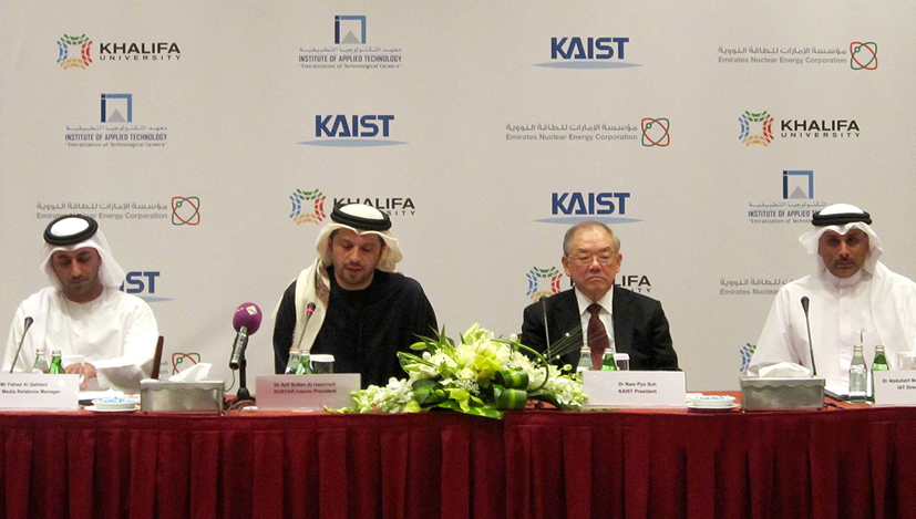President Nam Pyo Suh of KAIST discussed cooperation with KUSTAR on the training of skilled manpower for research and development (R&D) 이미지