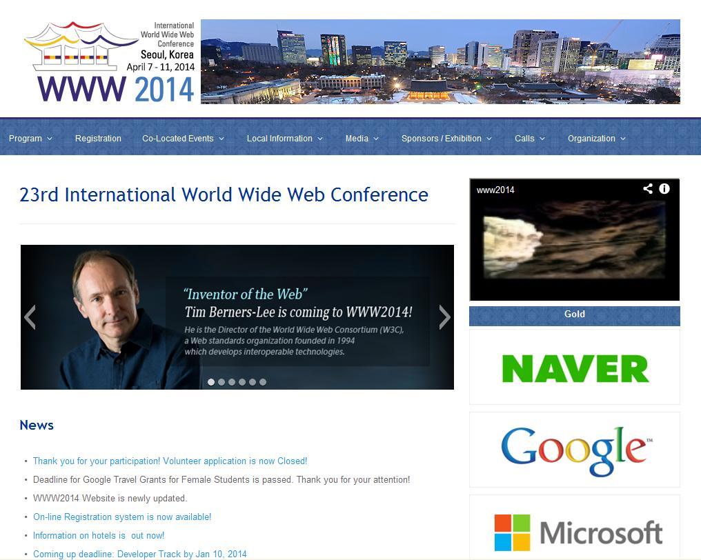 World's Largest Web Conference To Be Held in Korea 이미지