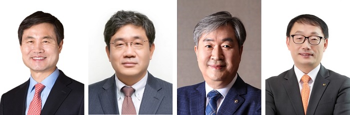 (왼쪽부터) 김동원 전북대 총장, 유태경 루멘스 대표이사, 이낙규 한국생산기술연구원 원장, 구현모 KT 대표이사