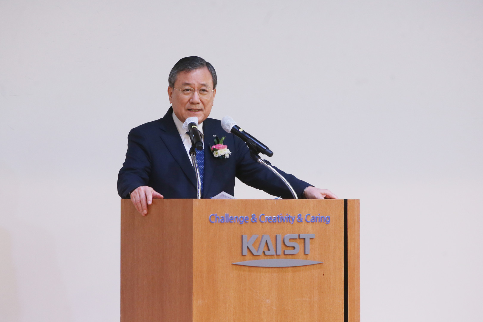 신성철 총장 이임사 장면