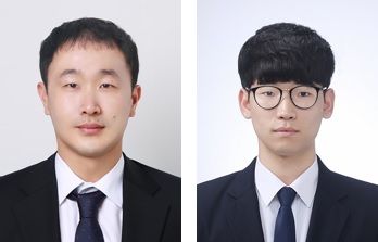 (왼쪽부터) 전기및전자공학부 김상현 교수, 정재용 박사과정