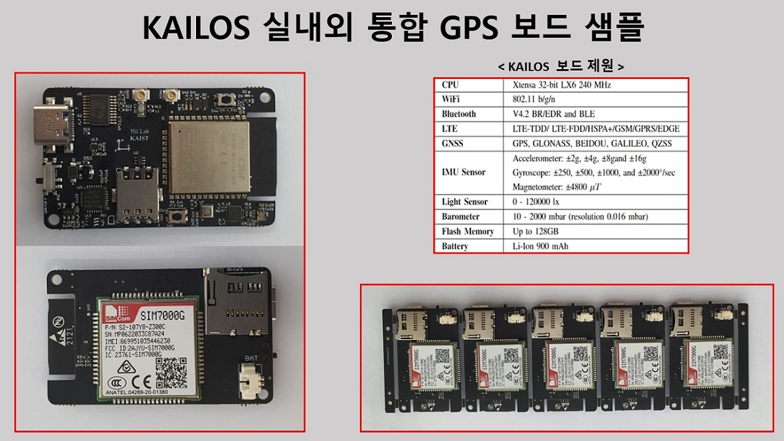 그림 3. 실내외 통합 GPS 보드 샘플