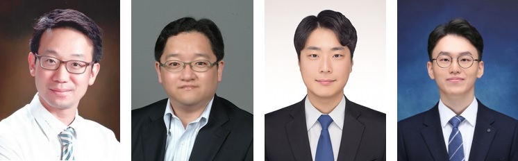 (왼쪽부터) 기계공학과 이정철 교수, 이봉재 교수, 정문경 박사, 김태영 박사과정