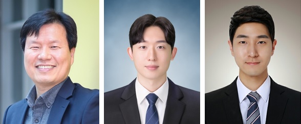 (왼쪽부터) 생명과학과 허원도 교수, 손승규 박사과정, 이진수 박사과정