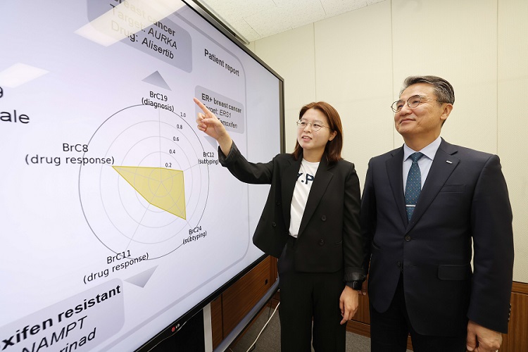 (왼쪽부터) 바이오및뇌공학과 왕승현 박사과정, 이도헌 교수