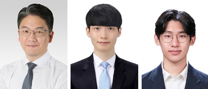 (왼쪽부터) 전산학부 김민수 교수, 이명화 박사과정, 안선호 석사과정