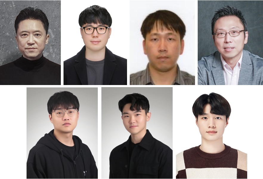연구진 사진(윗줄 왼쪽부터) 김용대 교수, 윤인수 교수, 김형식 교수, 김승주 교수 (아랫줄 왼쪽부터) 윤태식 연구원, 이용화 연구원, 정수환 연구원