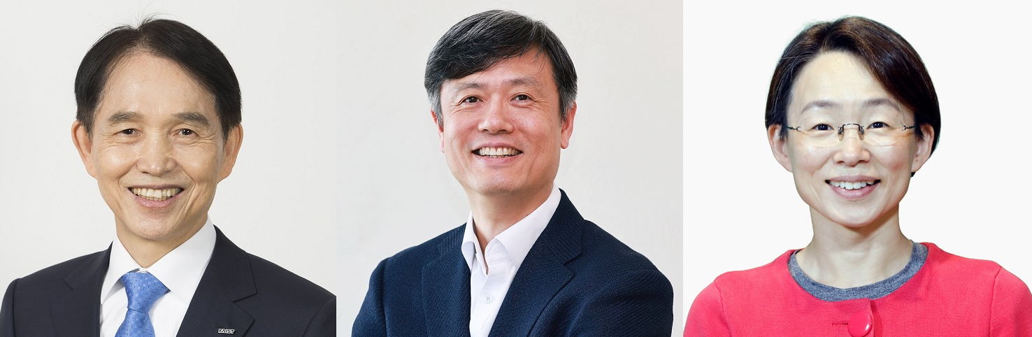 (왼쪽부터)이광형 총장, 장병규 크래프톤 의장, 류석영 전산학부장