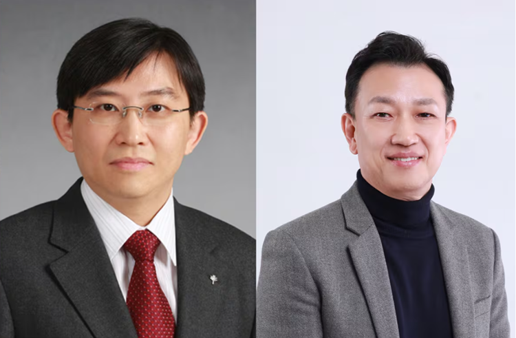 (왼쪽) 김상욱 신소재공학과 교수, (오른쪽) 이행기 건설및환경공학과 교수