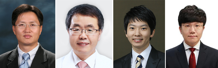 (왼쪽부터) 김하일 교수, 장학철 교수, 문준호 박사, 김형석 박사