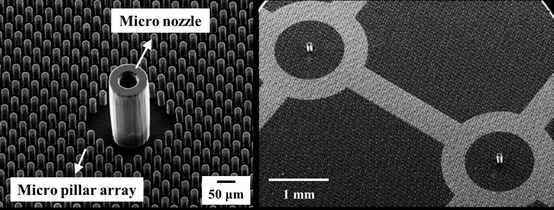 Figure 1. Polymer micro-nozzle array