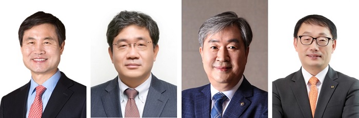 (From left) President Dong-Won Kim, CEO and Chairman Tae-Kyung Yoo, President Nak Kyu Lee, and CEO Hyeon-Mo Ku