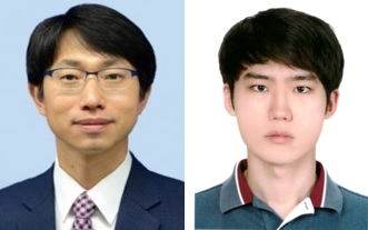 (왼쪽부터)기계공학과 경기욱 교수, 황건우 박사과정