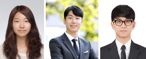 (왼쪽부터) 김수예, 우상현, 이해범 학생