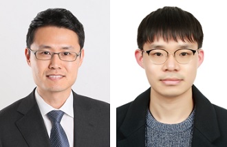(왼쪽부터) 전기및전자공학부 정재웅 교수, 김충연 박사과정