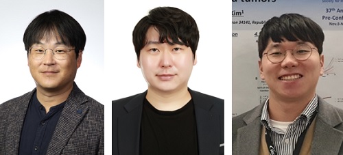 (왼쪽부터) 생명과학과 김찬혁 교수, 나상준 박사, 김세기 박사