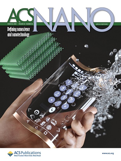 그림 2. ACS nano Front Cover (맥신 기반 OLED 디스플레이 개념도)