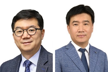 (왼쪽부터) 전기및전자공학부 최성율 교수, 신소재공학과 김일두 교수
