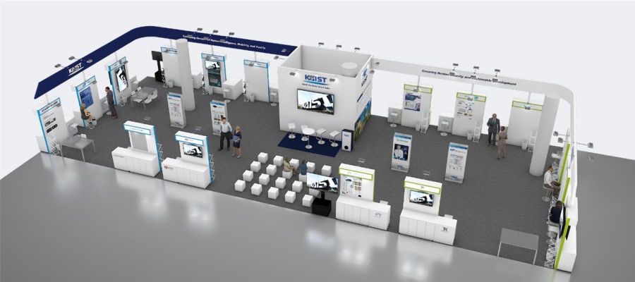 Virtual sketch of KAIST booth at CES 2024