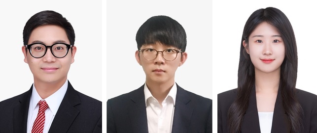 (왼쪽부터) 바이오및뇌공학과 박성준 교수, 전우진 박사과정, 김예지 박사과정