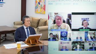 코로나19 위기 극복을 위한 과학기술계 기관장 간담회(화상) 이미지