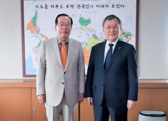 동원그룹 김재철 명예회장 간담회 이미지
